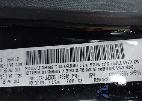 2016 Jeep Wrangler Unlimited 75Th Anniversary из США, поврежденный, VIN 1C4HJWEG3GL343340